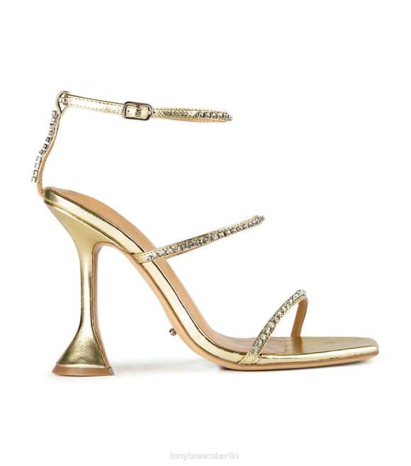 Bling Heels| de Tony Bianco Frauen schüchterne Absätze Gold-Nappa-Metallic 4624303